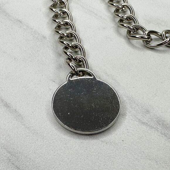 Silver Tone Flat Chain Link Belt Y2K Festival One Size (OS) ✨ - Picture 2 of 12